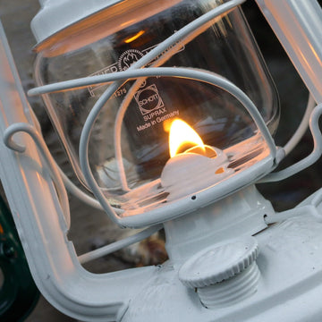 Feuerhand lantern hanging use on tree or hook for flexible placement.