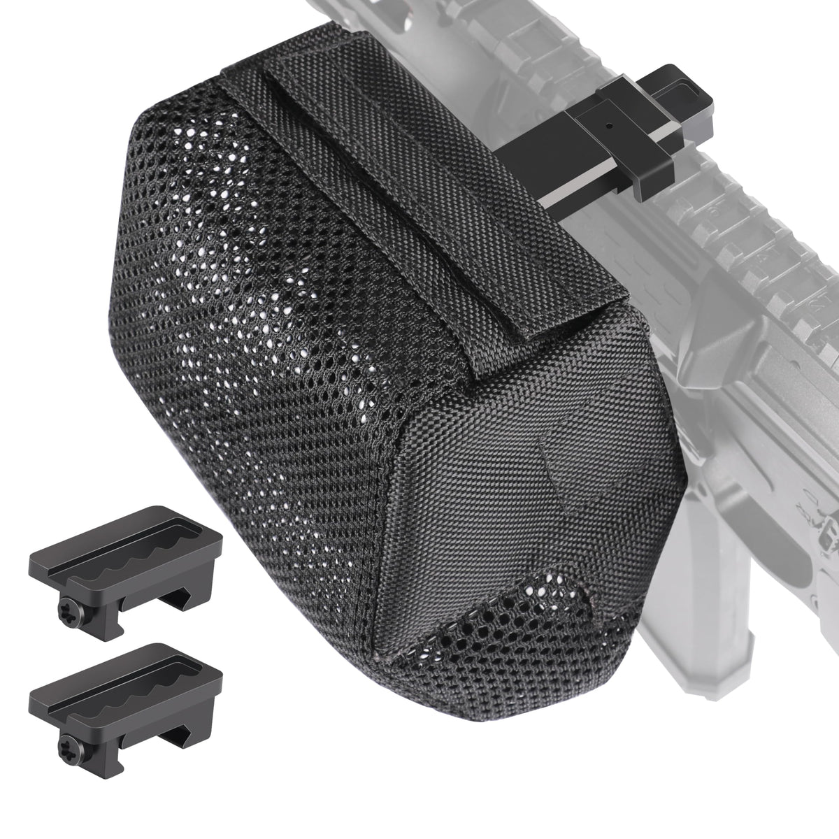 Feyachi thickened brass catcher mounted on a Picatinny rail