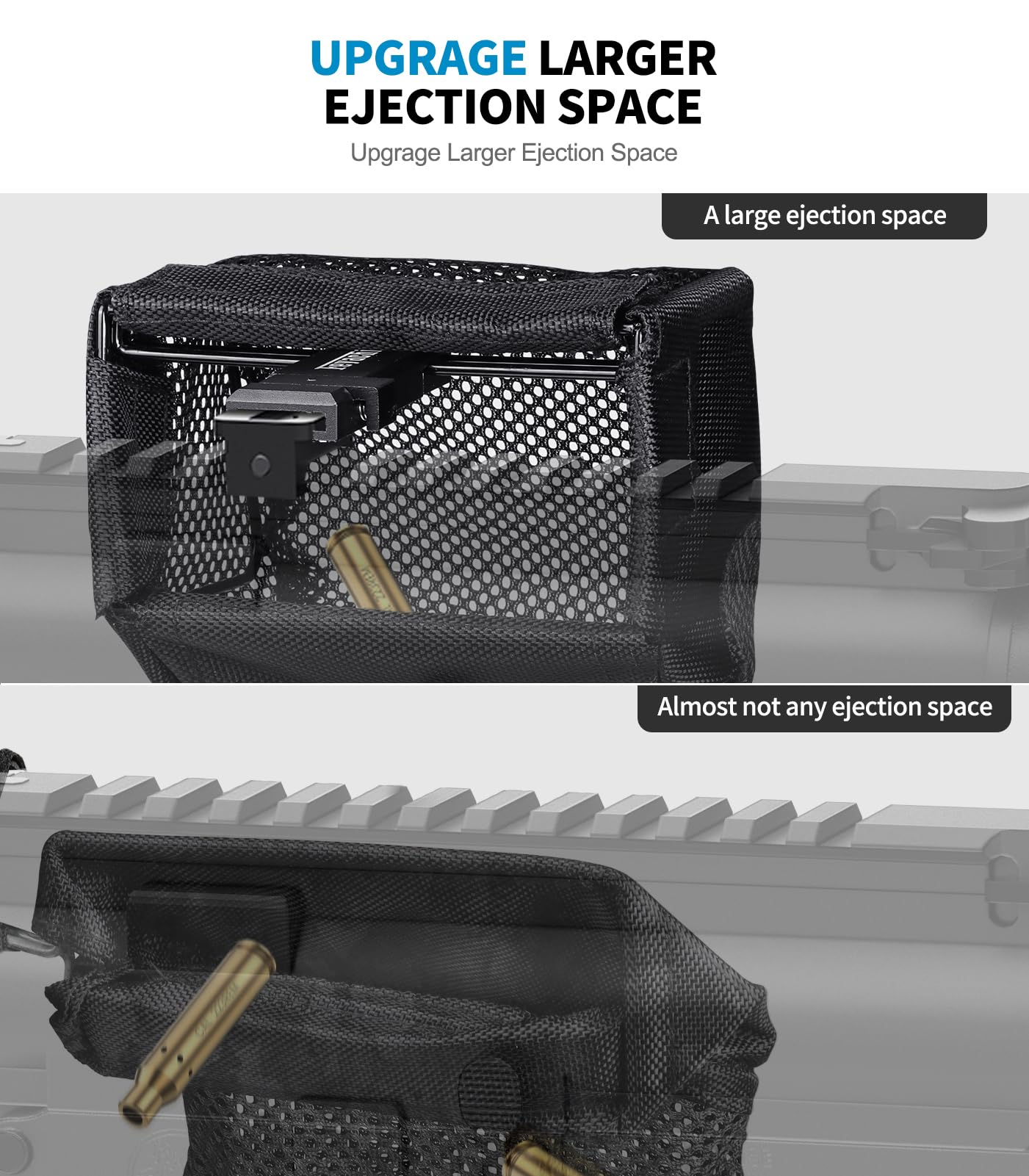 Nylon mesh shell catcher with steel frame