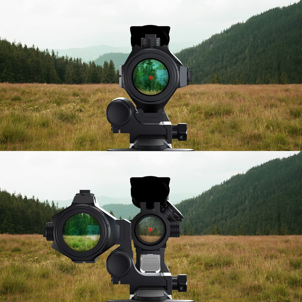 Feyachi M40 3X magnifier quick-release button for secure engage and disengage