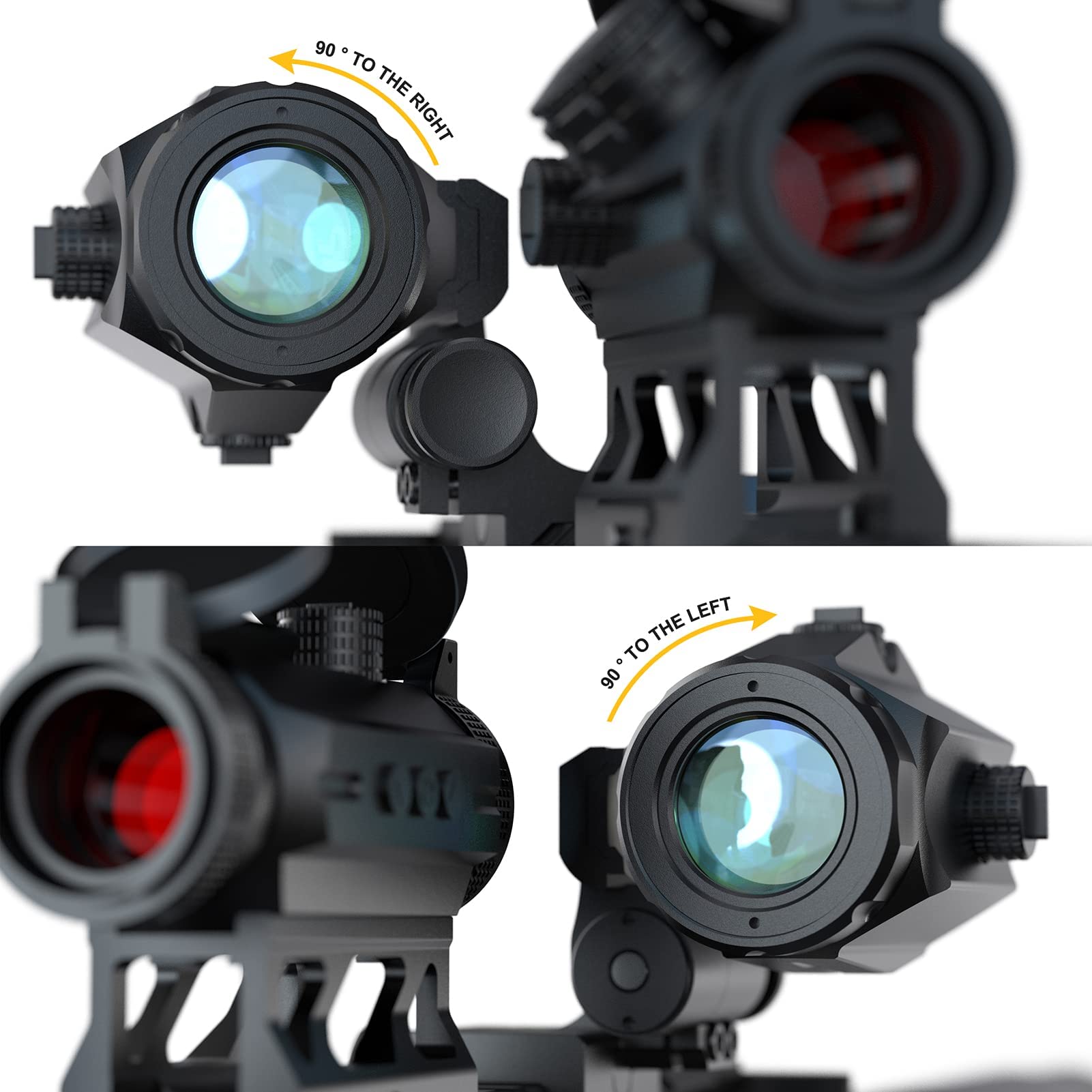 Feyachi M40 3X magnifier windage and elevation adjustments centered