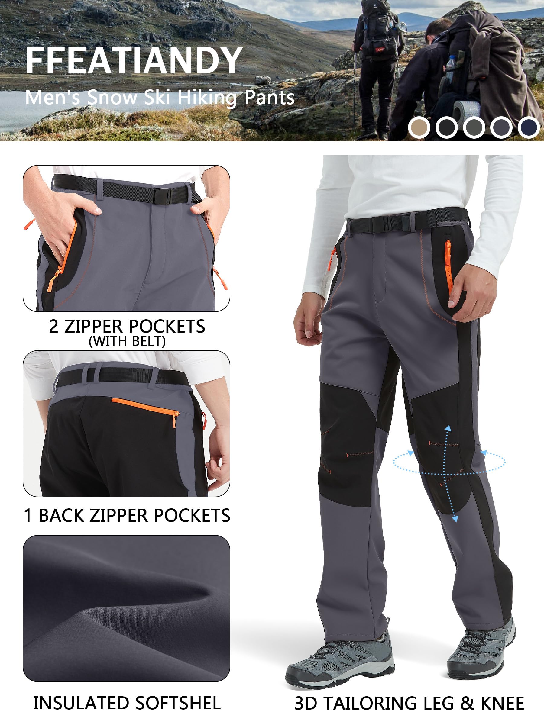 FFEATIANDY adjustable stretchy waist for customizable comfort on active days