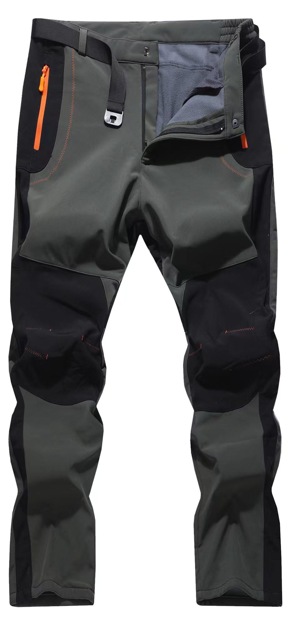 FFEATIANDY mens hiking snow pants front view highlight warmth