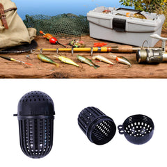 FGDTREE bait ball feeder reduces waste with controlled release during casts.