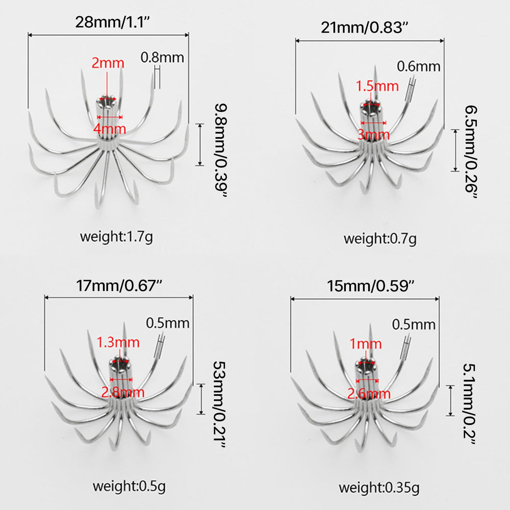 FGDTREE squid jigging compatibility for baited setups and jigging.