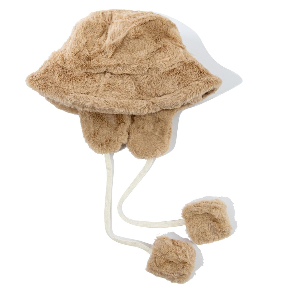 Close-up of soft faux fur texture