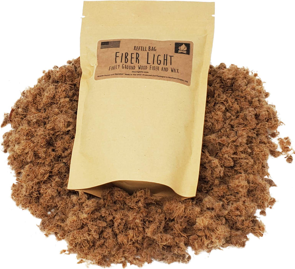 Fiber Light emergency fire starter pouch makes preparedness simple.