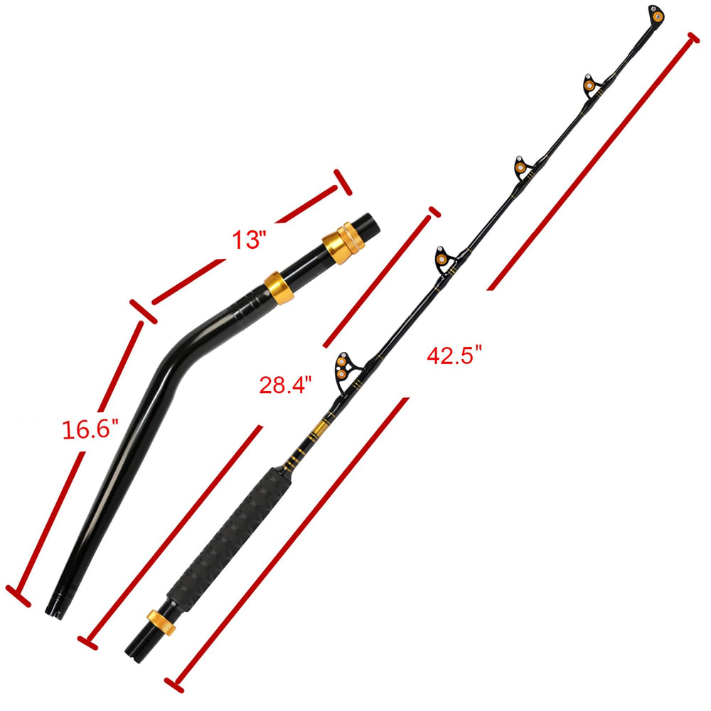 Fiblink 6’ & 7’ offshore trolling rods designed for deep water big-game.