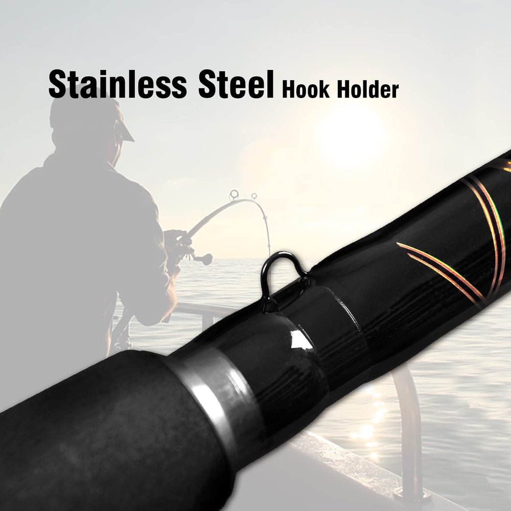 Fiblink aluminum butt provides strong leverage during lengthy fishing sessions.