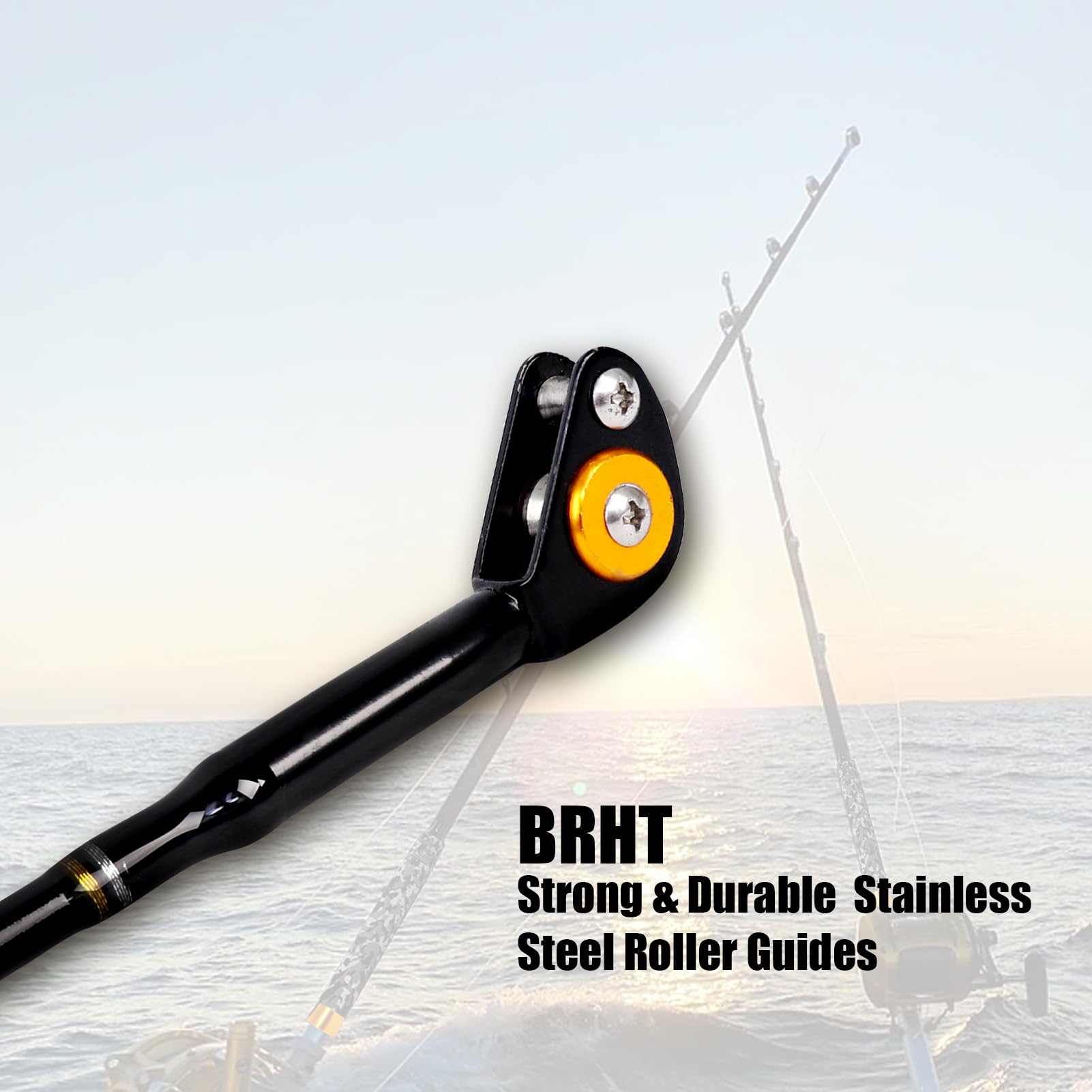 Fiblink aluminum reel seat with tapered hood ensures strong, secure reel connection.