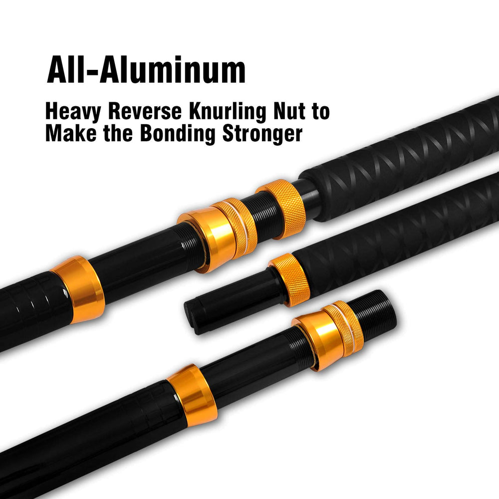 Fiblink bent butt and non-slip handle provide comfort on offshore fights