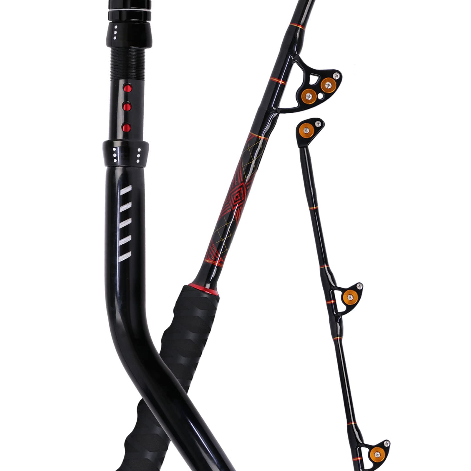 Fiblink Bent Butt Trolling Rod grip and sensitivity for offshore big-game fishing.