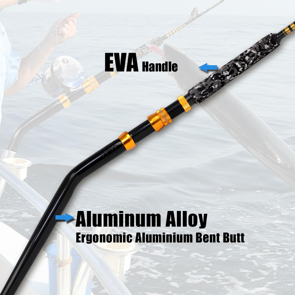 Fiblink camouflage EVA handle offers secure grip and improved sensitivity.