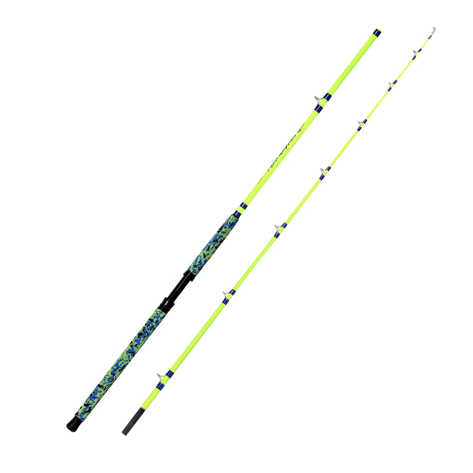 Fiblink catfish rod 1-piece vs 2-piece design explained for sensitivity vs transport.
