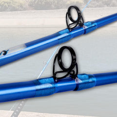 Fiblink catfish rod 7ft6in blue 3-piece collapses for travel.