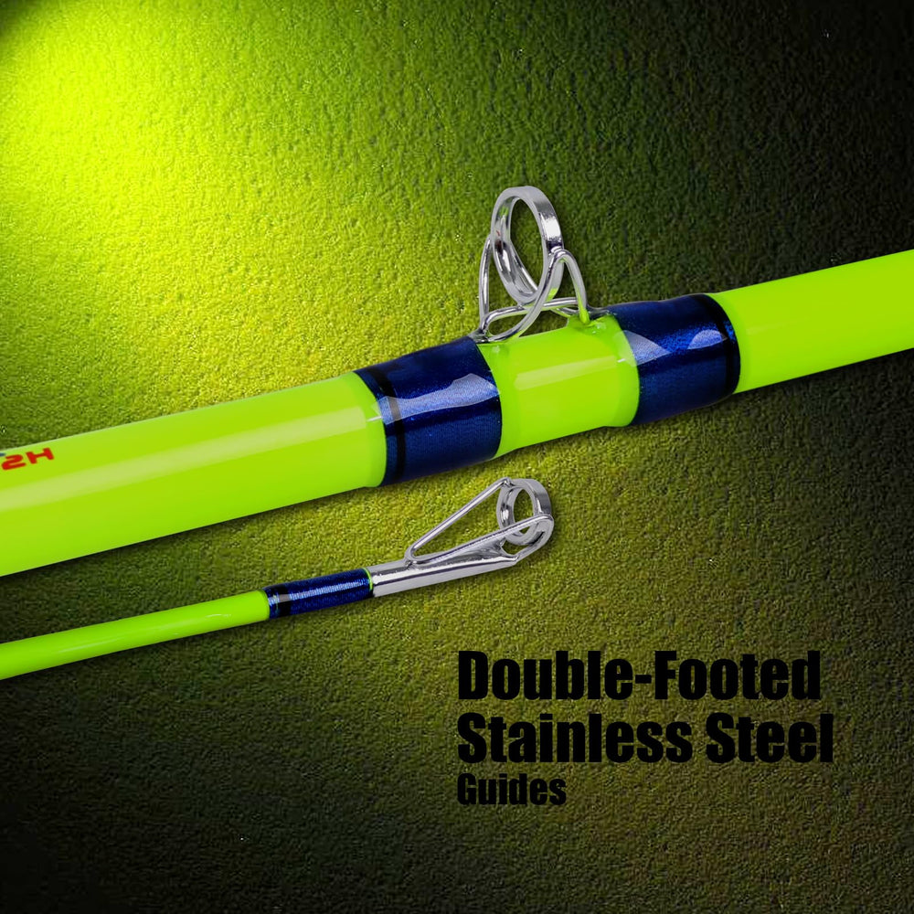 Fiblink catfish rod aluminum-guides for smooth casting and durability.