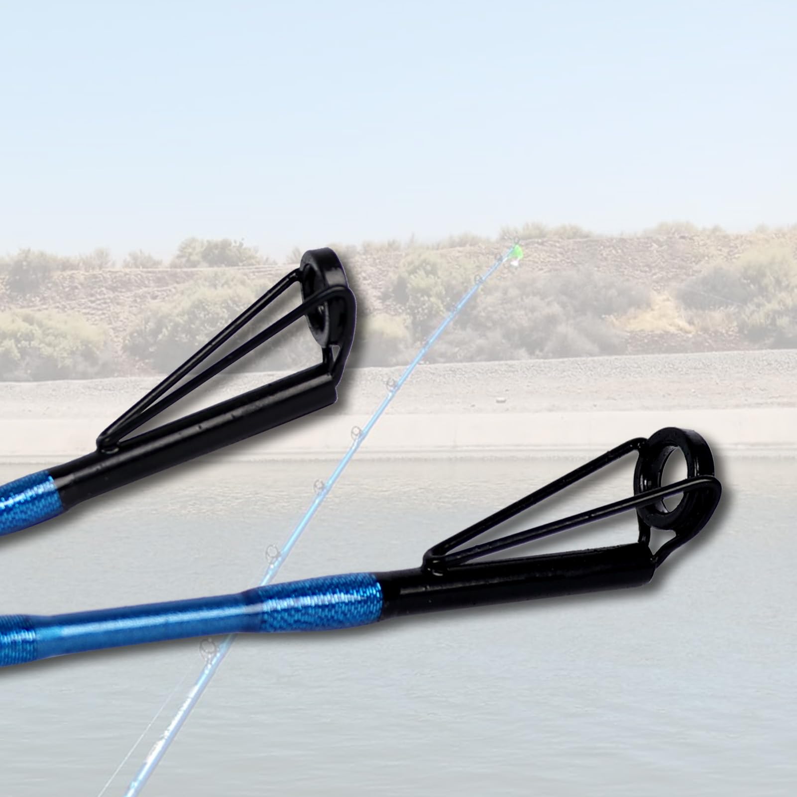Fiblink catfish rod with aluminum reel seat supports reels securely.