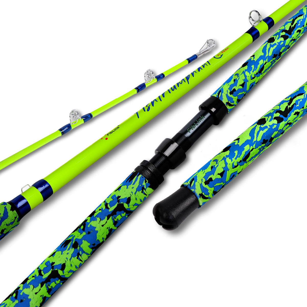 Fiblink catfish rod sensitivity closeup demonstrates durable, responsive performance for long sessions.