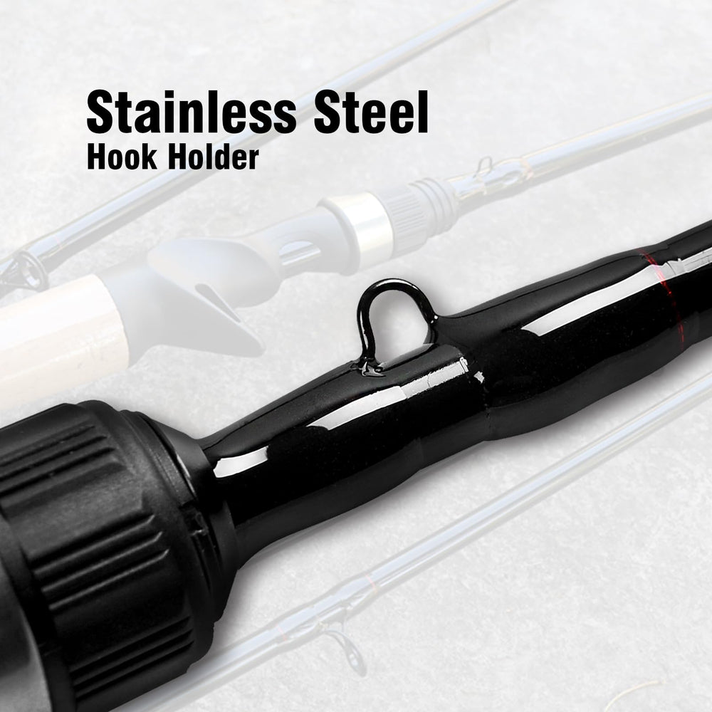 Fiblink cork grip provides non-slip, comfortable handling in all conditions.
