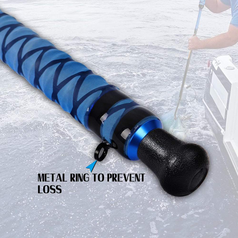 Fiblink gaff hook keeper design helps prevent accidental overboard drops.