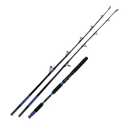Fiblink jigging rod showing second image of the twin-tip casting/spinning setup