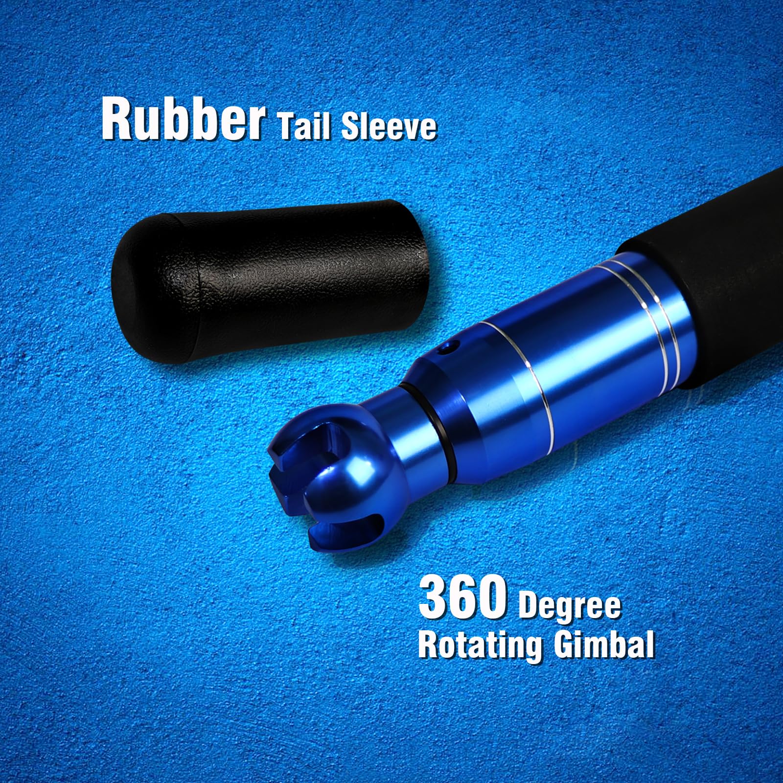 High-density EVA handle on Fiblink jigging rod