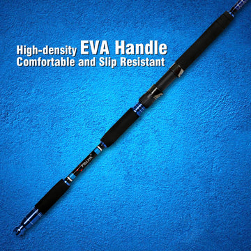 Two-tip configuration on Fiblink jigging rod for casting and spinning