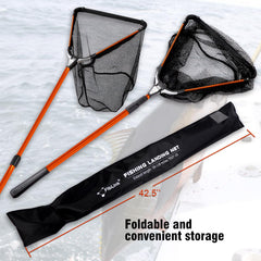 Fiblink landing net 65-inch hoop perimeter provides wide net opening.