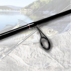 Fiblink medium carbon 6-6 spinning rod assembled for smooth, sensitive casting.