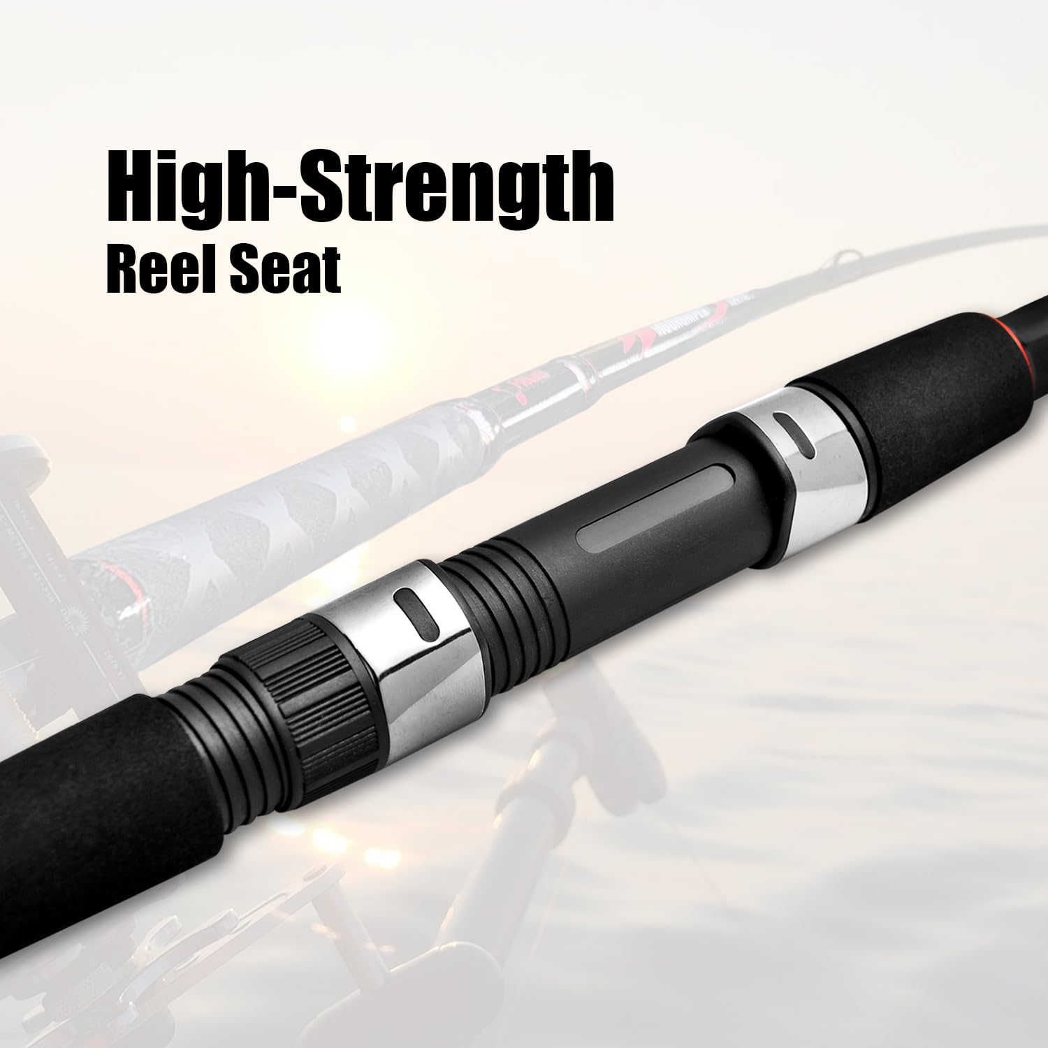 Fiblink non-slip rubber handle provides secure grip in wet conditions.