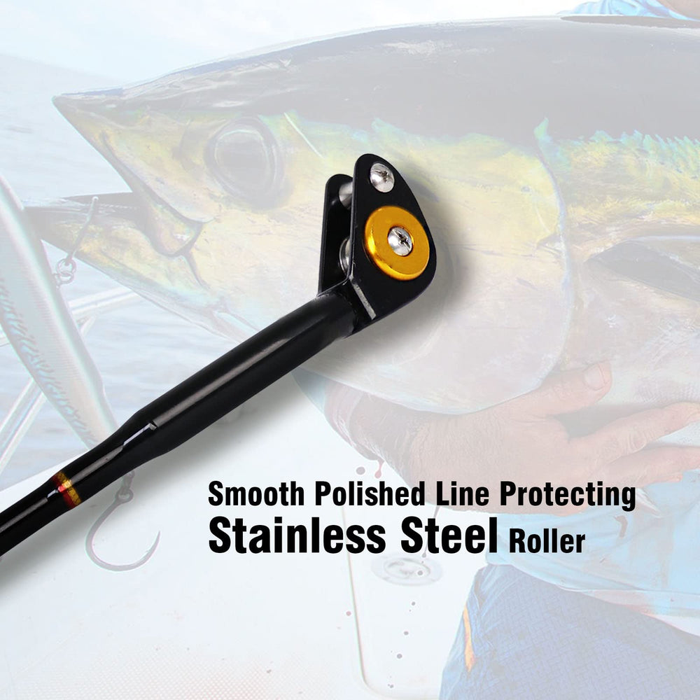 Fiblink Non-Slip Handle offers comfortable grip during long fights.