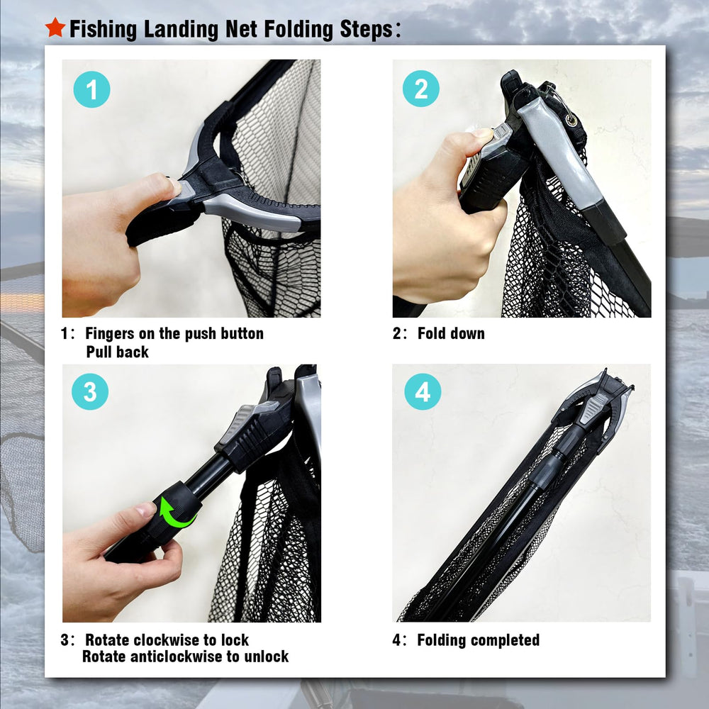Fiblink nylon mesh with hexagonal structure reduces tangling during retrieval