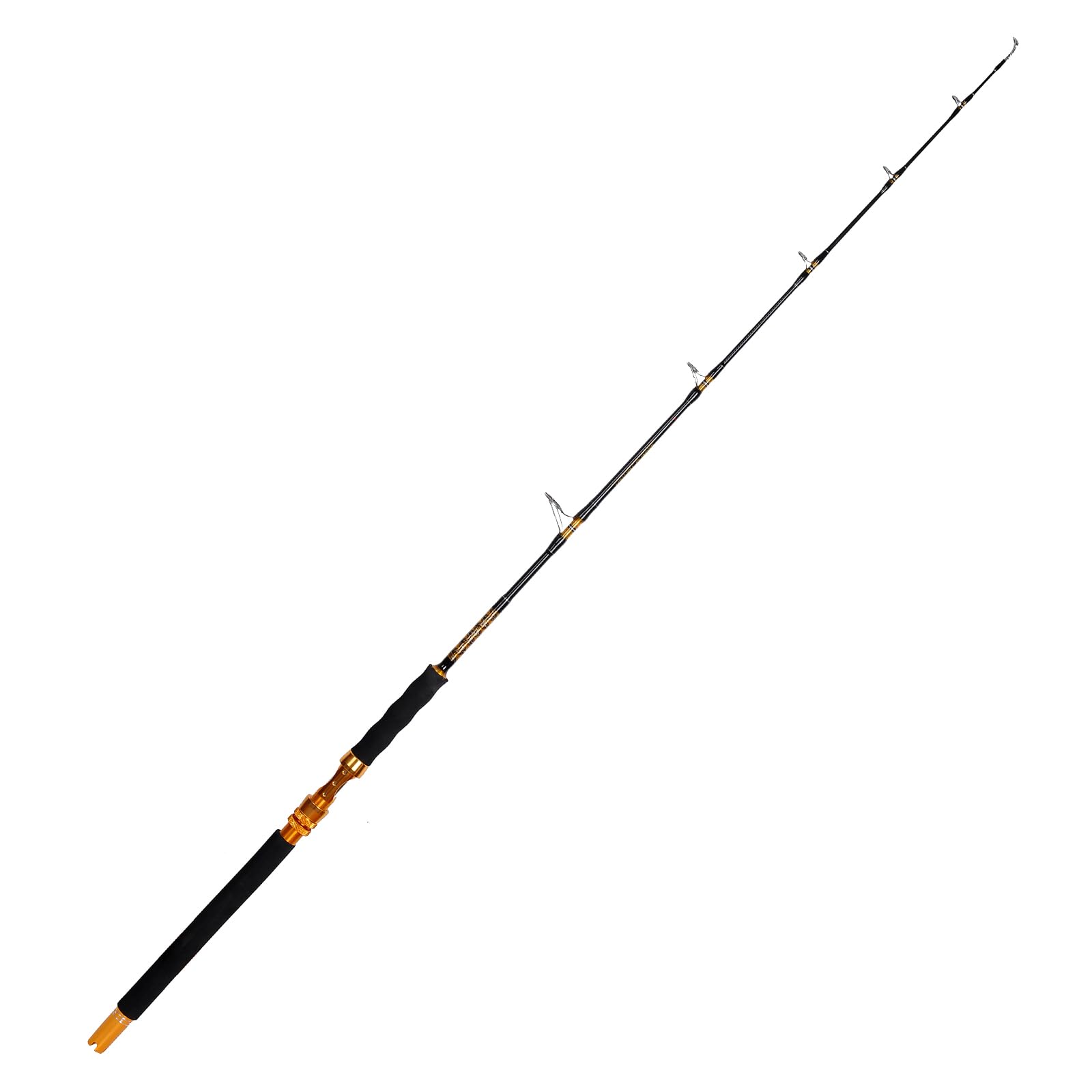 Fiblink saltwater jigging rod ship-compatibility supports secure belt or deck use