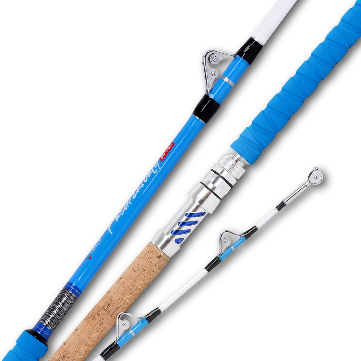 Fiblink saltwater fishing rod 7'6" front view