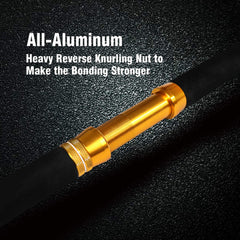 Fiblink saltwater rod cross-shaped butt for leverage in a rod holder