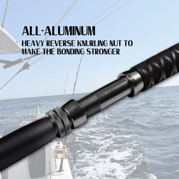 Fiblink saltwater-rod-varnish-design highlights black baking varnish with red-silver accents.