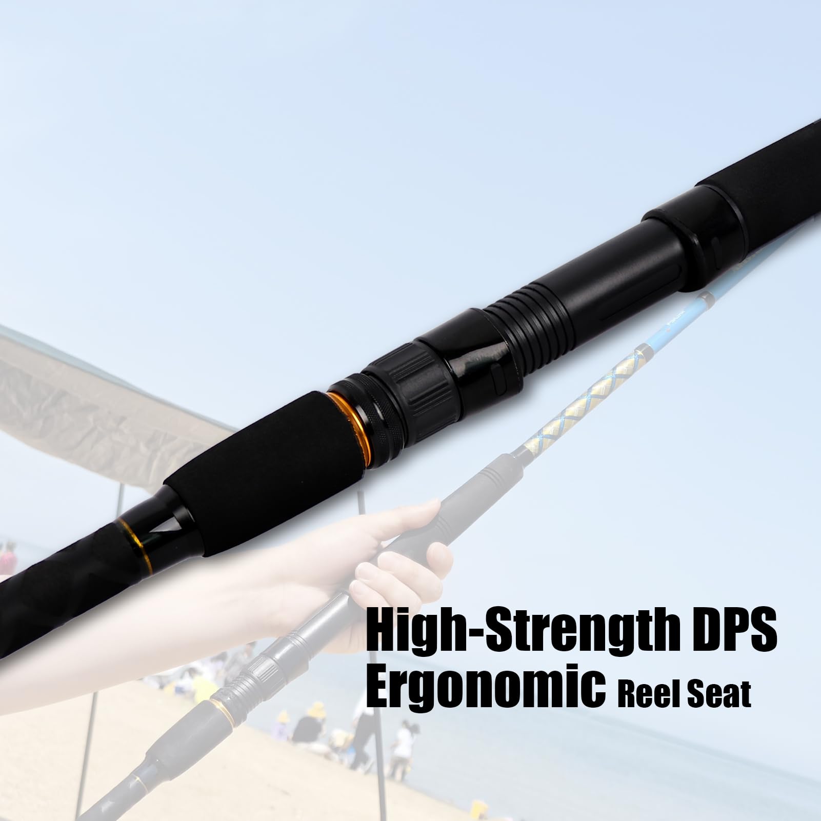 Fiblink surf travel rod 10ft 3-piece carbon fiber product image