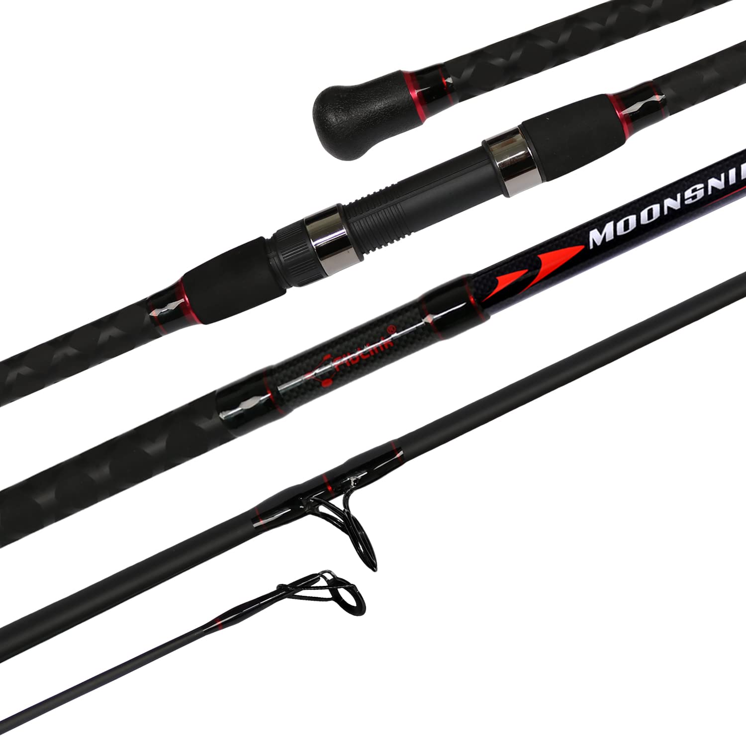 Fiblink surf rod 15ft assembled for travel-ready setup offering extended reach and control.