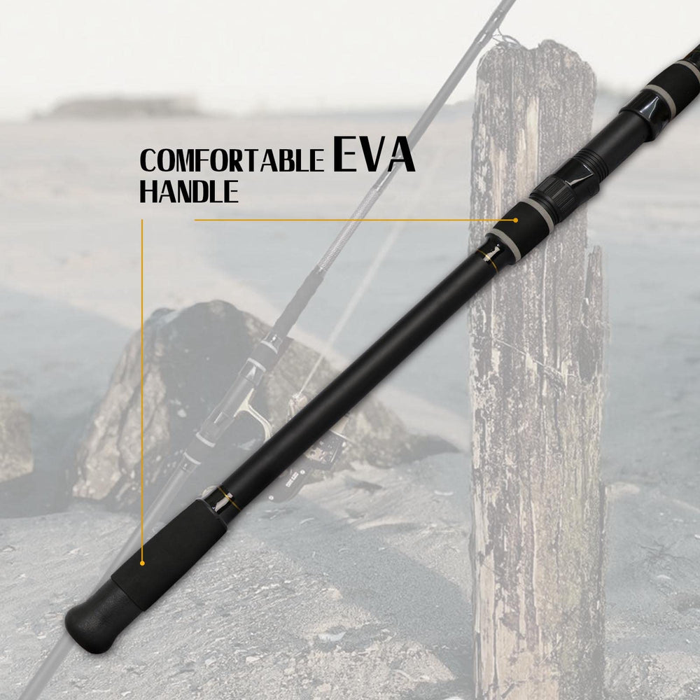 Ergonomic EVA handle with rubber shrink wrap grips
