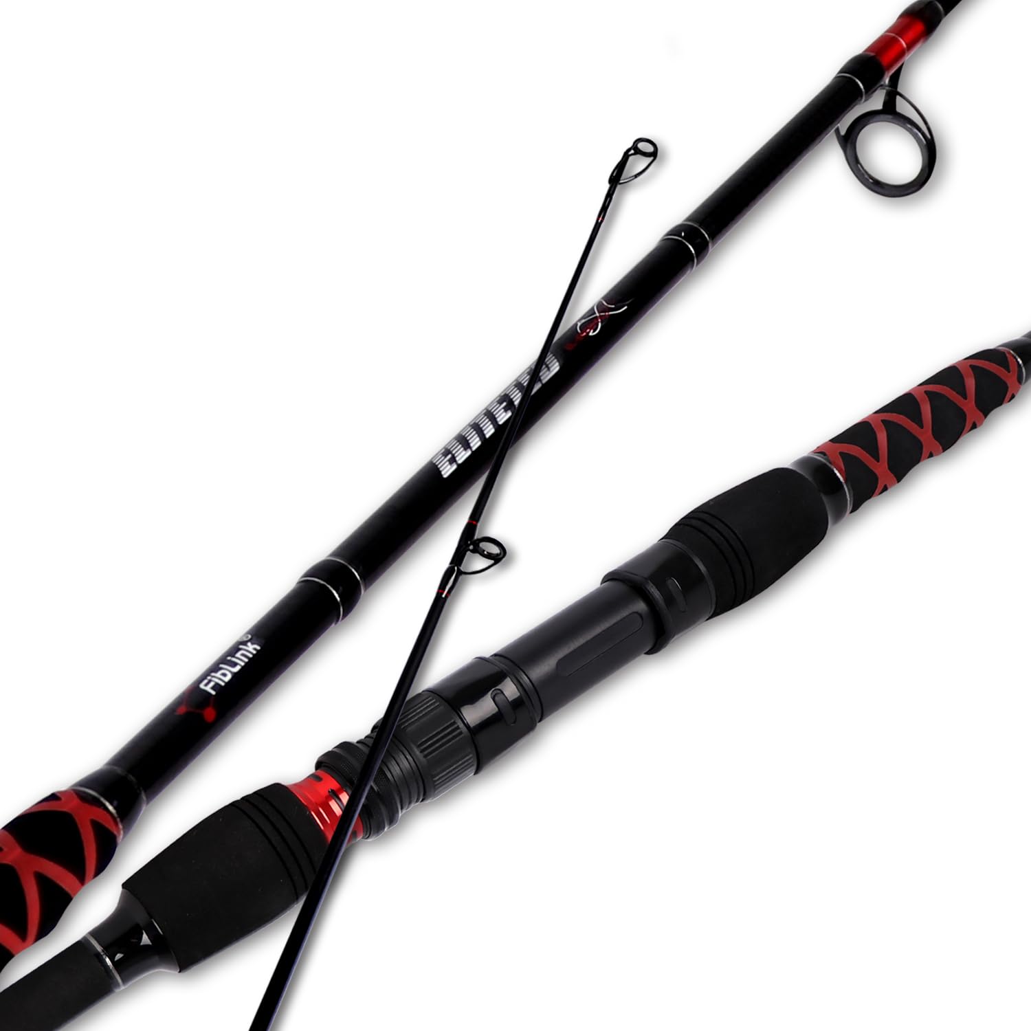 Fiblink Surf Rod 9ft 2pc carbon blanks showcase light weight and sensitivity.
