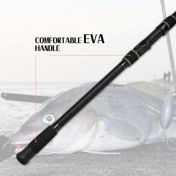Comfortable EVA handle and shrink wrap grip
