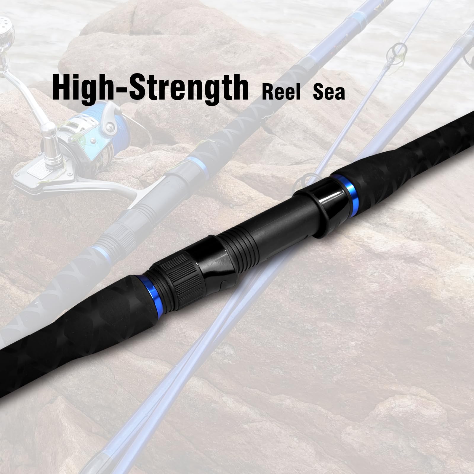 Fiblink Surf Spinning Rod extreme-exposure-reel-seat protects reel and boosts durability.