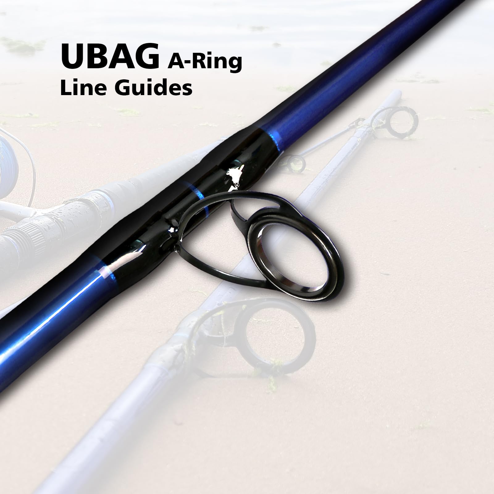 Fiblink Surf Spinning Rod non-slip-handle provides secure grip in wet conditions.