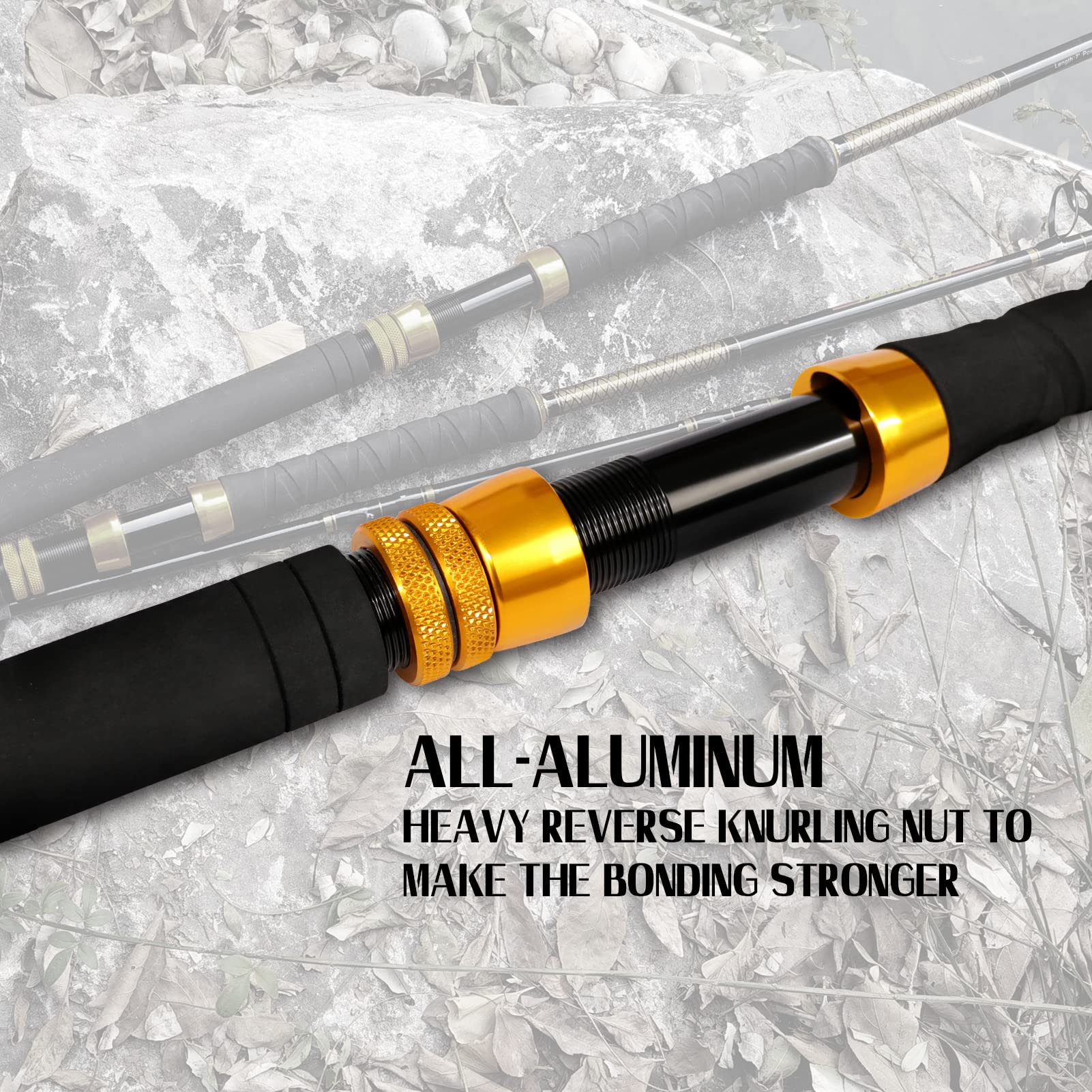Fiblink trolling rod 1-piece design emphasizing maximum sensitivity