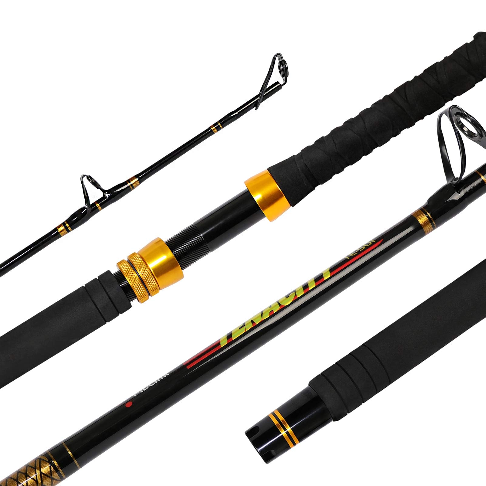 Fiblink trolling rod close-up showing sensitivity for offshore bites