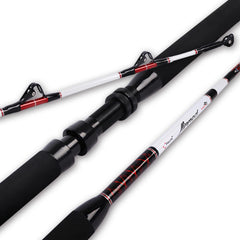 Fiblink trolling rod saltwater deep dropper, two-piece, 5 ft 6 in length