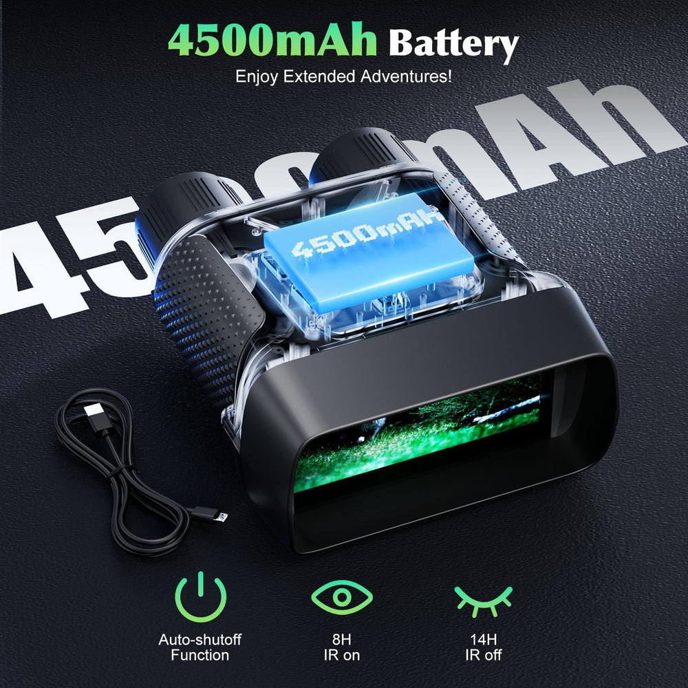 FIEGEl Night Vision Goggles include a 32GB TF card for storage.