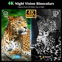 FIEGEl Night Vision Goggles 4.5-inch display for easy framing in the field.