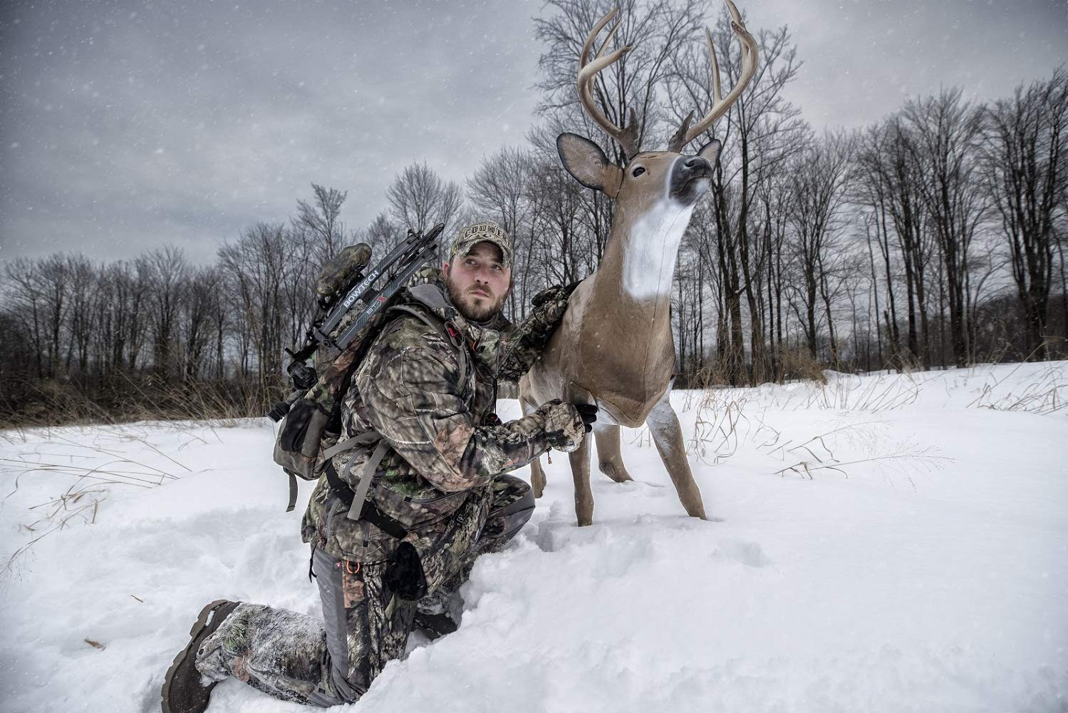 Field-proven Boss Buck deer decoy for whitetail lure
