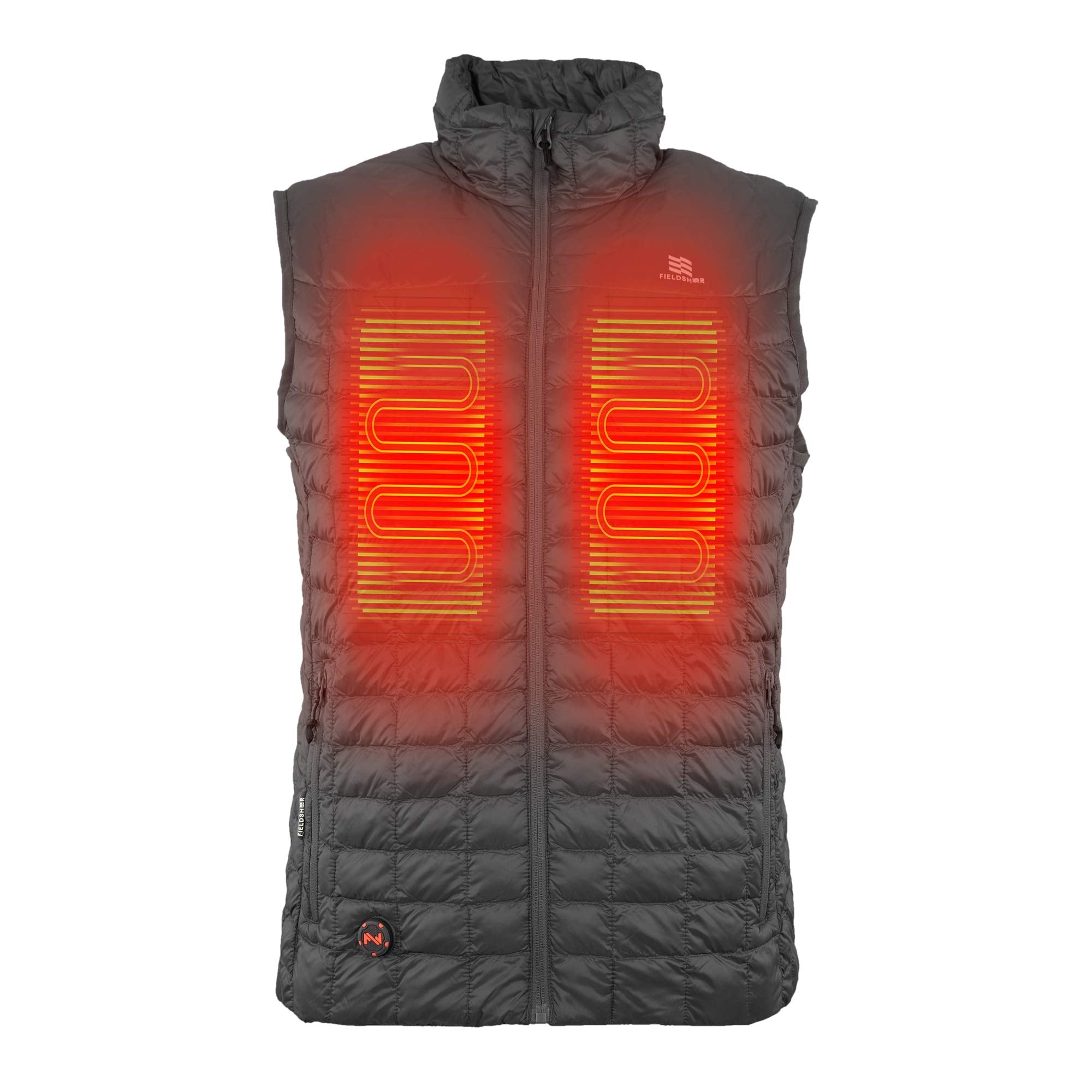 Fieldsheer Backcountry battery pack powers the heating system for extended usability